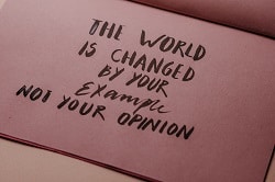 world is changing text